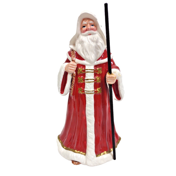 VTG Geo Z. Lefton 9" Santa Music Box 1993 Christmas in Killarney Spinning Santa - Picture 11 of 12